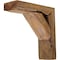 Ekena Millwork 3 1/2"W x 8"D x 10"H Vintage Farmhouse Bracket, Barnwood Decor Collection, Weathered Brown BKTB03X08X10TRBR - alternate 8
